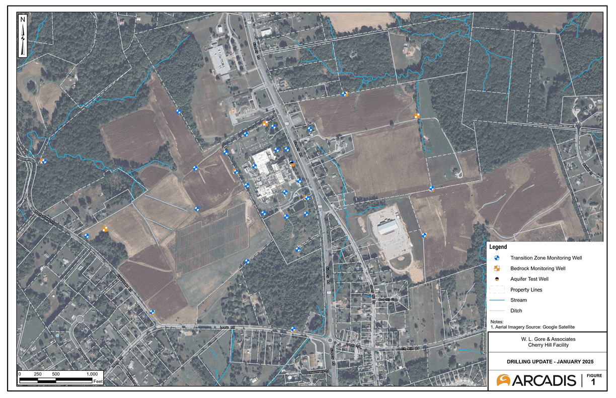 Cherry Hill Monitoring Well Locations